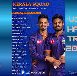 Vijay Hazare Trophy 2025: சஞ்சு சாம்சன் அதிரடி! ரோகன் தலைமையில் கேரளா படை - முழு ஸ்குவாட் இதோ!