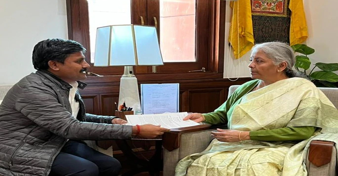 அருண் நேரு டெல்லியில் நிதியமைச்சரைச் சந்தித்தார்!