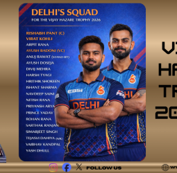 Vijay Hazare Trophy 2025: கோலி - ரிஷப் பந்த் கூட்டணி! டெல்லி அணியின் மிரட்டலான ஸ்குவாட் இதோ!