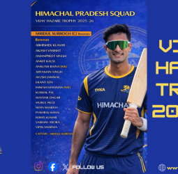 Vijay Hazare Trophy 2025: இமாச்சல பிரதேச அணியின் அதிரடி வீரர்கள் பட்டியல்!