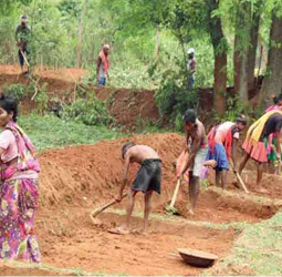 காந்தி பெயரை நீக்காதே!" - 100 நாள் வேலைத் திட்டத்திற்காக நாடாளுமன்றத்தில் போராட்டம்!
