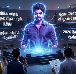 தவெக விஜய் பிரச்சாரங்கள் ரத்து: ஹாலோகிராம் உத்தியும் பின்னணி அரசியலும்!