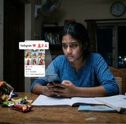 சமூக வலைதள அடிமைத்தனம்: பதின்ம வயதினரின் உணவுமுறை பாதிப்பு!