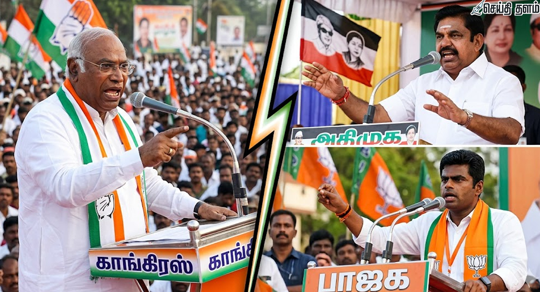 அதிமுக பாஜகவின் அடிமை: கார்கே காட்டம்!