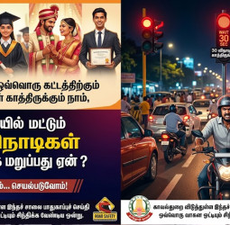 30 விநாடி பொறுமை.. ஒரு ஆயுள் நிம்மதி!" -காவல்துறை விடுத்த உருக்கமான வேண்டுகோள்!