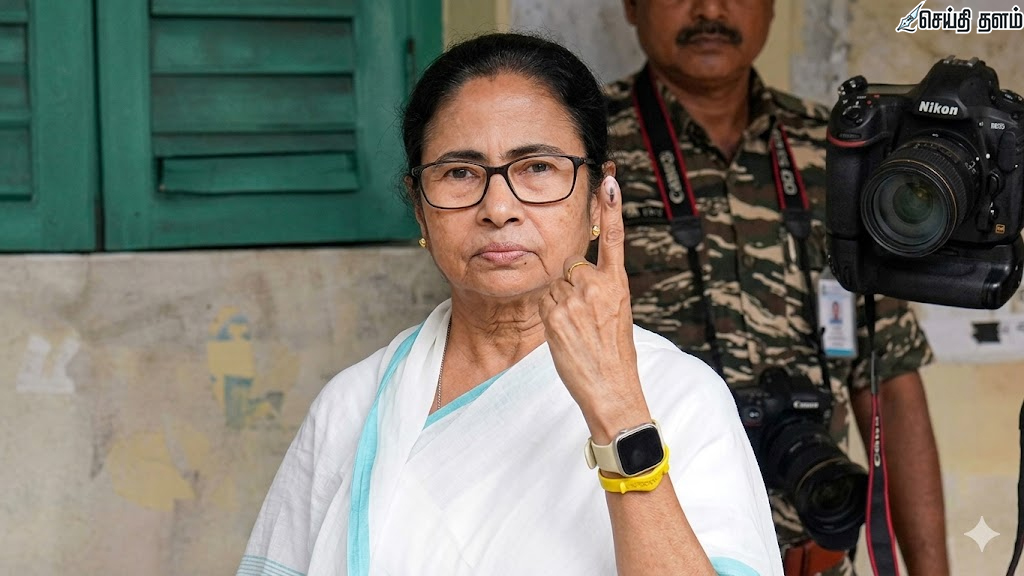 மம்தா பானர்ஜி வாக்குப்பதிவு: சிஆர்பிஎப் மீது குற்றச்சாட்டு!