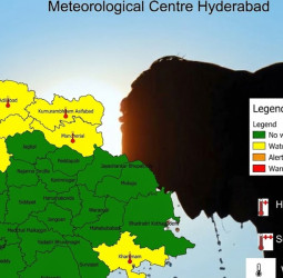 தகிக்கும் தெலங்கானா! ,'ஹீட்வேவ்' எச்சரிக்கை: வீட்டை விட்டு வெளியே வராதீங்க! IMD