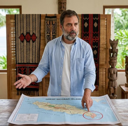 கிரேட் நிக்கோபார் செல்ல ராகுல் காந்தி அனுமதி கோரிக்கை.