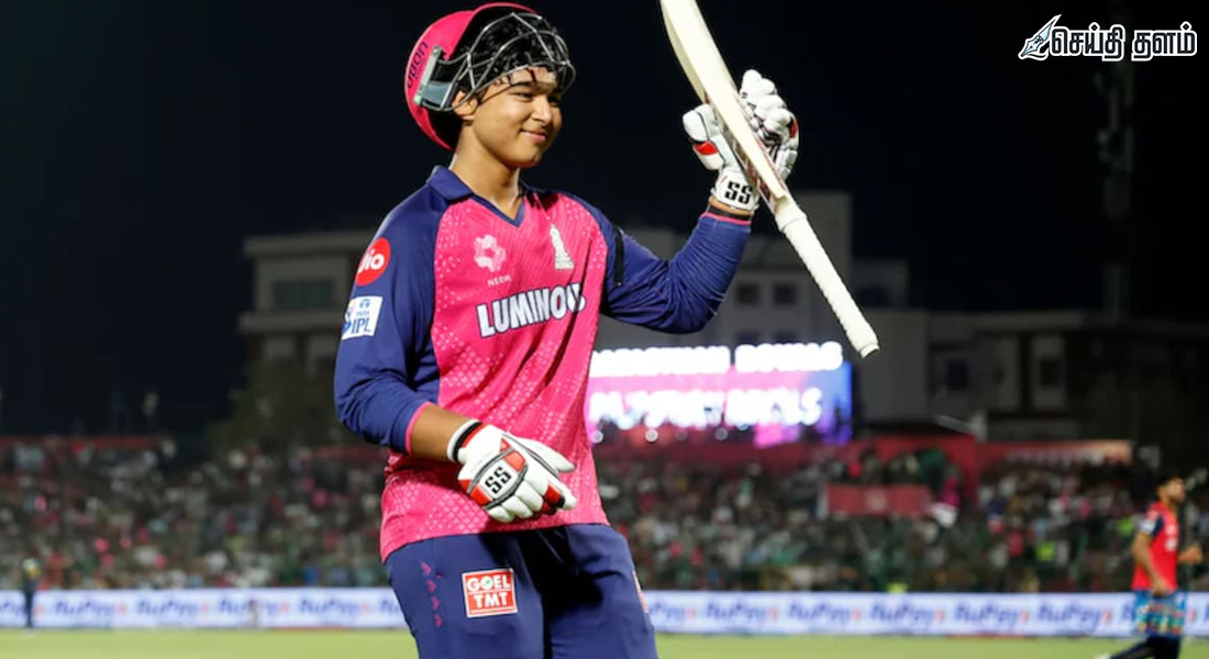 பும்ரா பந்தில் சிக்ஸர்: வைபவ் சூர்யவன்ஷி விளாசல்!