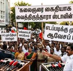"கலைஞரை கைதியாக வைத்திருந்தாரா ஸ்டாலின்?"