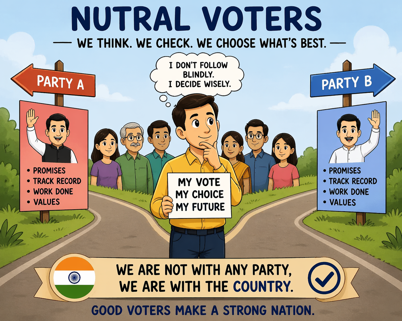 நடுநிலை வாக்காளர்களின் முக்கியத்துவம்!!!