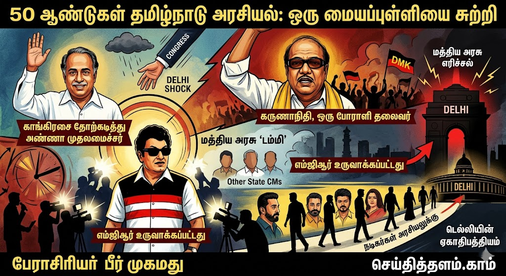 தமிழக அரசியல்: டெல்லியின் ஆதிக்கமும் நடிகர்களின் வருகையும்!