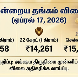 தங்கம் விலை வரலாறு காணாத உச்சம்! இன்று ஒரு கிராம் ₹15,000-ஐ கடந்தது - முழு விவரம்!