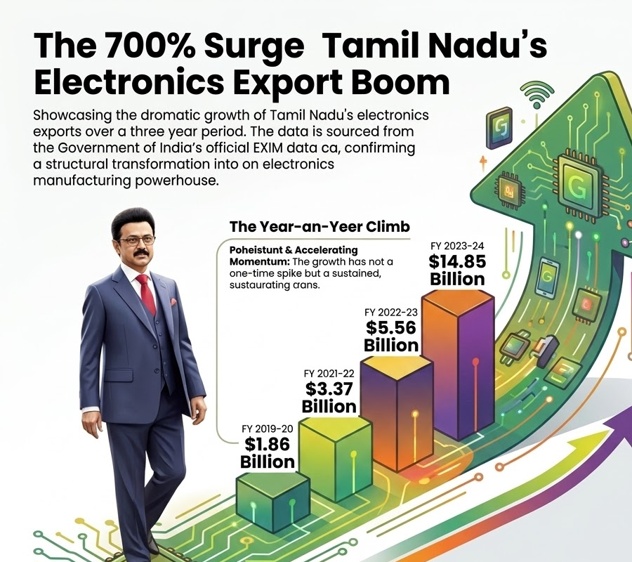 இந்தியாவையே வியக்க வைக்கும் தமிழகத்தின் பொருளாதார வளர்ச்சி!