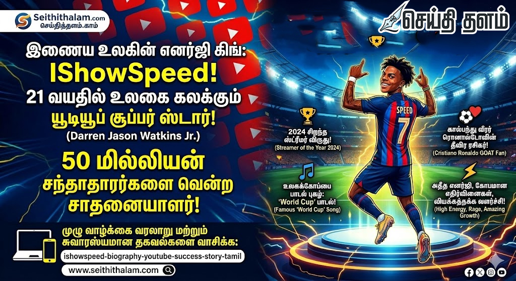 IShowSpeed: 21 வயதில் உலகை கலக்கும் யூடியூப் சூப்பர் ஸ்டார்!