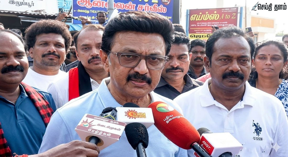 "அரசியலின் சச்சின் டெண்டுல்கர் திமுக தான்!" - புதுக்கோட்டையில் மு.க.ஸ்டாலின் அதிரடி!