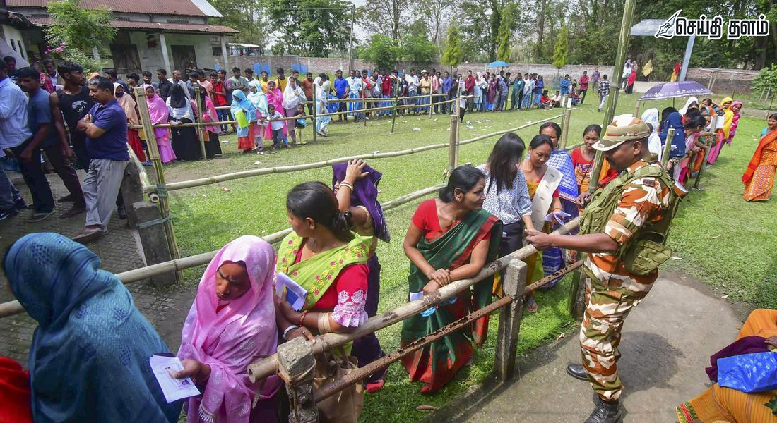 அசாம் தேர்தல்: மதியம் 3 மணி வரை 75.91% வாக்குப்பதிவு; ஹிமந்தா, கௌரவ் கோகோய் வாக்களிப்பு!