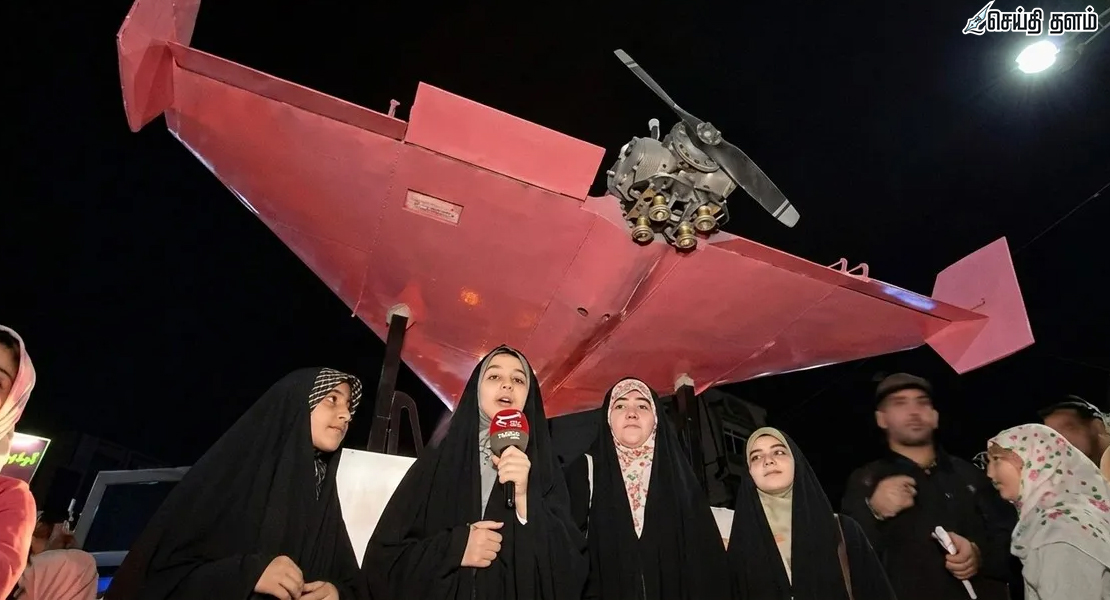 அதிர்ச்சி! பெண்கள் தினத்தில் 'Pink' நிற தற்கொலை டிரோன்களை பறக்கவிட்ட ஈரான்!