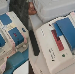 திருவண்ணாமலையில்: வாக்குப்பதிவு இயந்திரத்தை அடித்து உடைத்த முகவர் - ஒருவர் கைது!