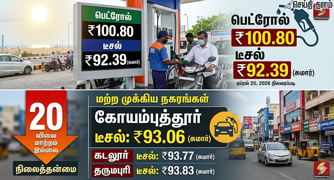 இன்றைய பெட்ரோல், டீசல் விலை: தமிழகத்தின் முக்கிய நகரங்களில் அதிரடி மாற்றம் உண்டா?