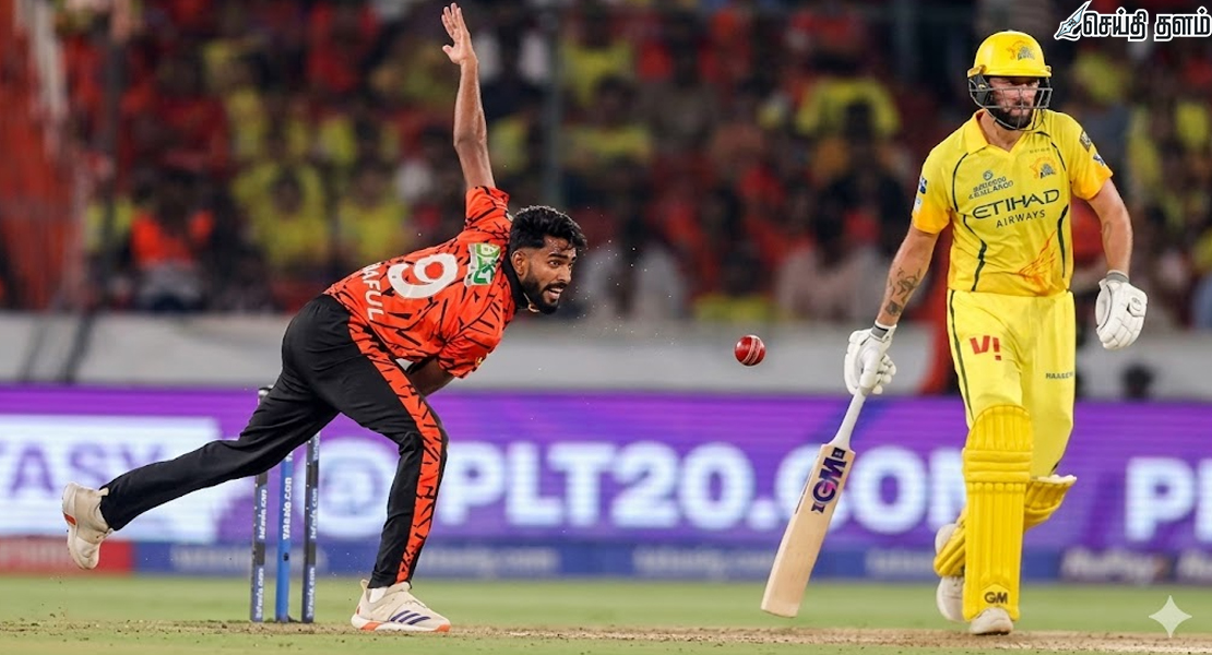 சிஎஸ்கேவை வீழ்த்தியது ஹைதராபாத்! ஈஷான் மலிங்கா அபார பந்துவீச்சு!