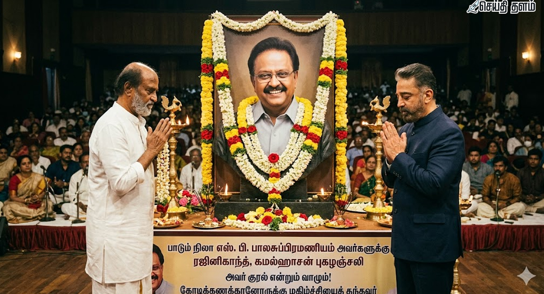 எஸ்பிபி-க்கு ரஜினி, கமல் புகழஞ்சலி