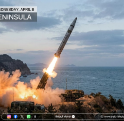 மீண்டும் ஏவுகணை சோதனை: வடகொரியா அதிரடி! தென்கொரியாவின் அமைதி முயற்சிக்கு பின்னடைவு?