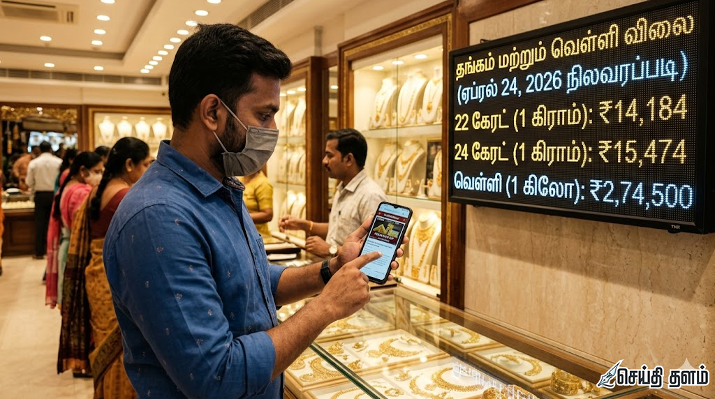 இன்றைய தங்கம் மற்றும் வெள்ளி விலை நிலவரம் (ஏப்ரல் 24, 2026)