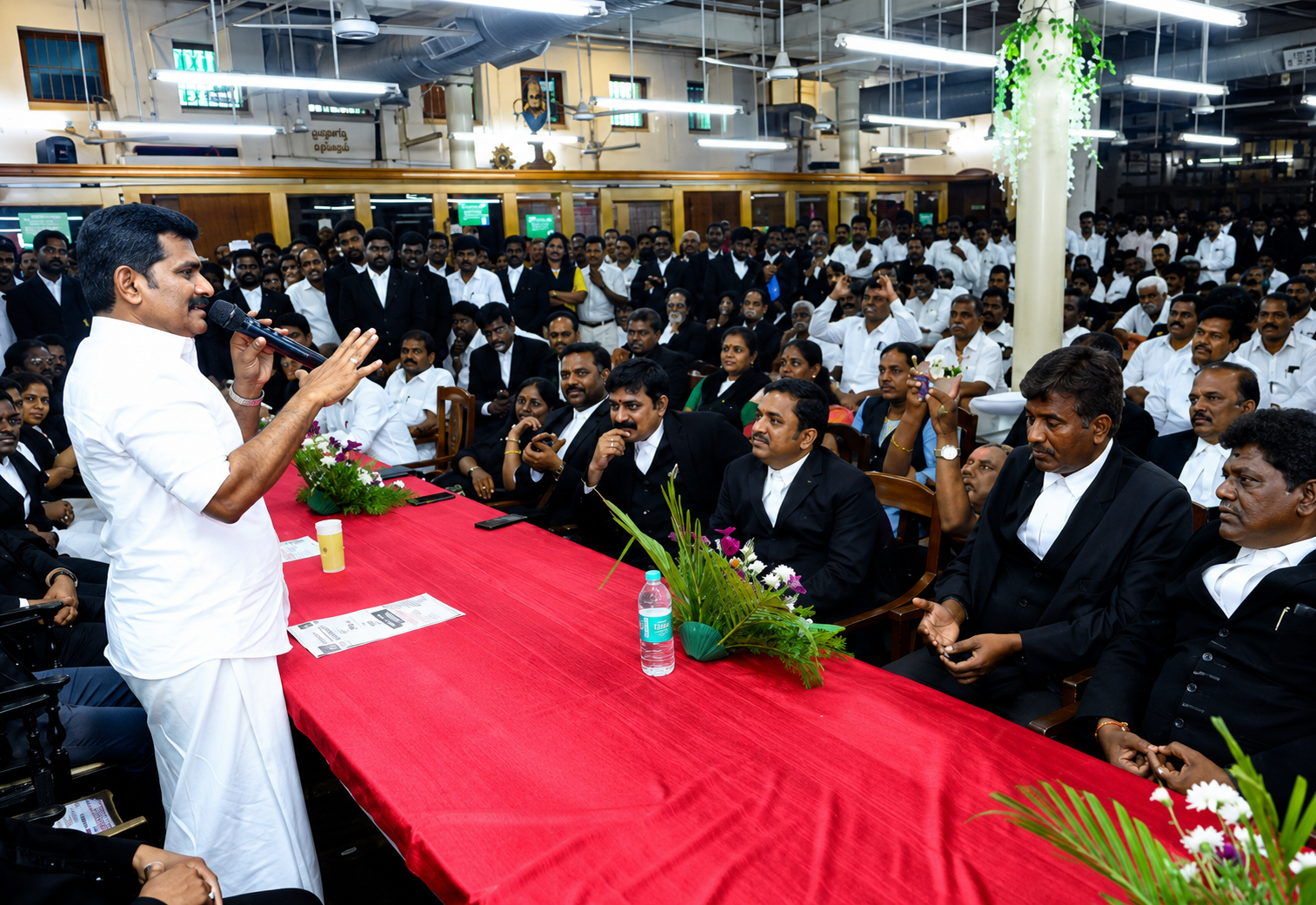 சென்னையில் பிரமாண்டமான ஒருங்கிணைந்த நீதிமன்ற வளாகம்! வழக்கறிஞர்களின் சிரமத்தை தீர்க்க அமைச்சர் நிர்மல்குமார் வெளியிட்ட முக்கிய அறிவிப்பு