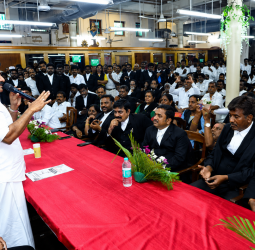 சென்னையில் பிரமாண்டமான ஒருங்கிணைந்த நீதிமன்ற வளாகம்! வழக்கறிஞர்களின் சிரமத்தை தீர்க்க அமைச்சர் நிர்மல்குமார் வெளியிட்ட முக்கிய அறிவிப்பு