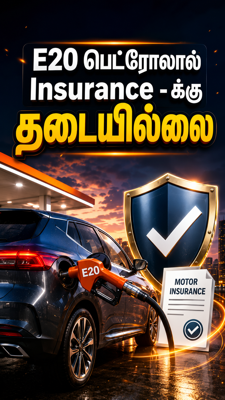 வாகனங்களுக்குப் பெட்ரோல் போட இன்சூரன்ஸ் கட்டாயமா? மத்திய அரசுக்கு உச்ச நீதிமன்றம் அதிரடிப் பரிந்துரை - முழு விவரம்