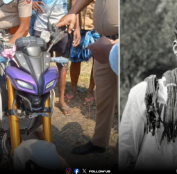 🏍️ குளித்தலை அருகே பயங்கரம்; பதிவு எண் கூட பெறாத வாகனத்தில் சென்ற வாலிபர் உயிரிழப்பு; நண்பர் கவலைக்கிடம்!
