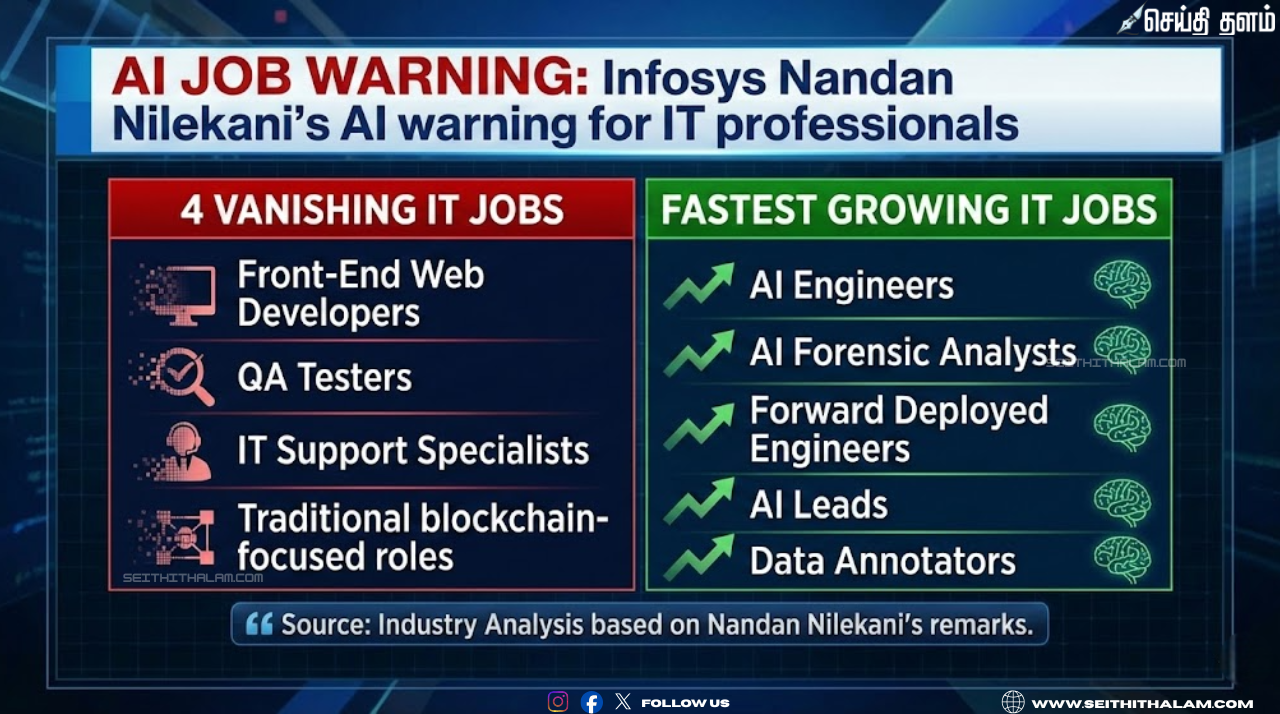 🚨 7 கோடி பேருக்கு வேலை பறிபோகுமா? அல்லது புது வாழ்வா? இன்போசிஸ் CEO சலில் பரேக்கின் "ஷாக்" ரிப்போர்ட் - ஐடி ஊழியர்கள் கவனத்திற்கு!