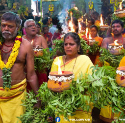 🔥 "பக்தர்களைப் பரவசப்படுத்தும் கப்பரை விழா!" - திருப்பரங்குன்றம் அங்காள பரமேஸ்வரி கோவிலில் மகா சிவராத்திரி கொண்டாட்டம்!