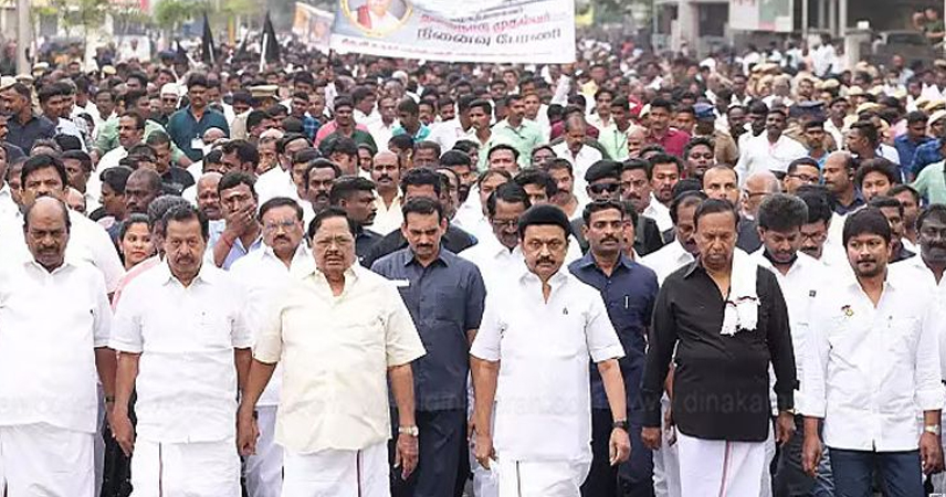 அண்ணா 57-வது நினைவு தினம்: சென்னையில் முதல்வர் தலைமையில் பிரம்மாண்ட பேரணி.