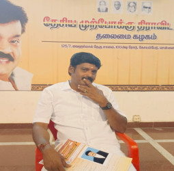 கிருஷ்ணராயபுரம் தேமுதிக சார்பில் போட்டியிட வழக்கறிஞர் ம.திராவிடமணி விருப்பமனு!