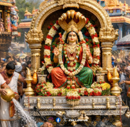 திருமுருகன்பூண்டியில் கோலாகலம்! செல்லாண்டியம்மன் கோவில் கும்பாபிஷேக தீர்த்த ஊர்வலம்!