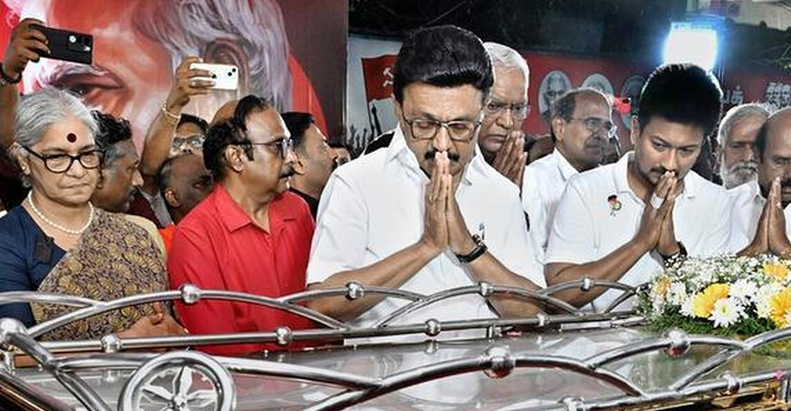 "வீரவணக்கம்... வீரவணக்கம்..." என முதலமைச்சர் உருக்கமான அஞ்சலி