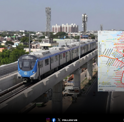 சென்னை மெட்ரோ 2-ஆம் கட்டம்: போரூர் - வடபழனி வழித்தடத்தில் இறுதிகட்ட சோதனை தீவிரம்!