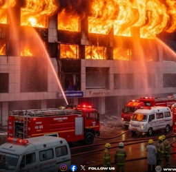 🔥 "கரூரில் பயங்கர தீ விபத்து!" - வெங்கமேடு ஜவுளிக்கடை பற்றி எரிந்தது! - தீயணைப்பு வீரர்கள் மற்றும் ஆம்புலன்ஸ் குவிப்பு!