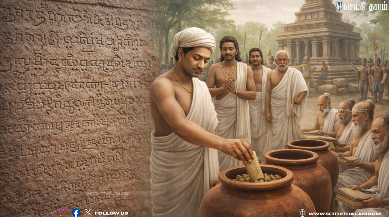 🔥 "ஜனநாயகத்தின் தொட்டில் தமிழ்நாடு!" - 1200 ஆண்டு பழமையான மானூர் கல்வெட்டு ரகசியங்கள்! - அப்போதே இருந்த தேர்தல் தகுதிகள்!