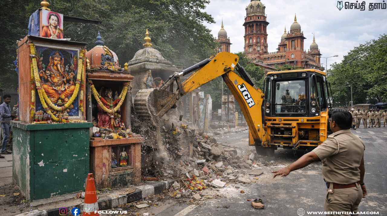 🏛️ "சாலைகளுக்கு மதம் கிடையாது!" - ஆக்கிரமிப்பு கோயில்களை அகற்ற உயர்நீதிமன்றம் அதிரடி!