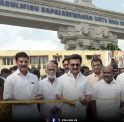 கொளத்தூரில் கபாலீசுவரர் கல்லூரியின் புதிய கட்டடத்தை திறந்து வைத்தார் முதலமைச்சர் ஸ்டாலின்