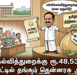 💰பள்ளிக்கல்வித்துறைக்கு ரூ.48,534 கோடி; பட்ஜெட்டில் தங்கம் தென்னரசு அதிரடி!