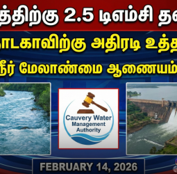 🌊 "தமிழகத்திற்கு 2.5 டிஎம்சி தண்ணீர்!" - கர்நாடகாவிற்கு அதிரடி உத்தரவு! - காவிரி நீர் மேலாண்மை ஆணையம் அதிரடி!