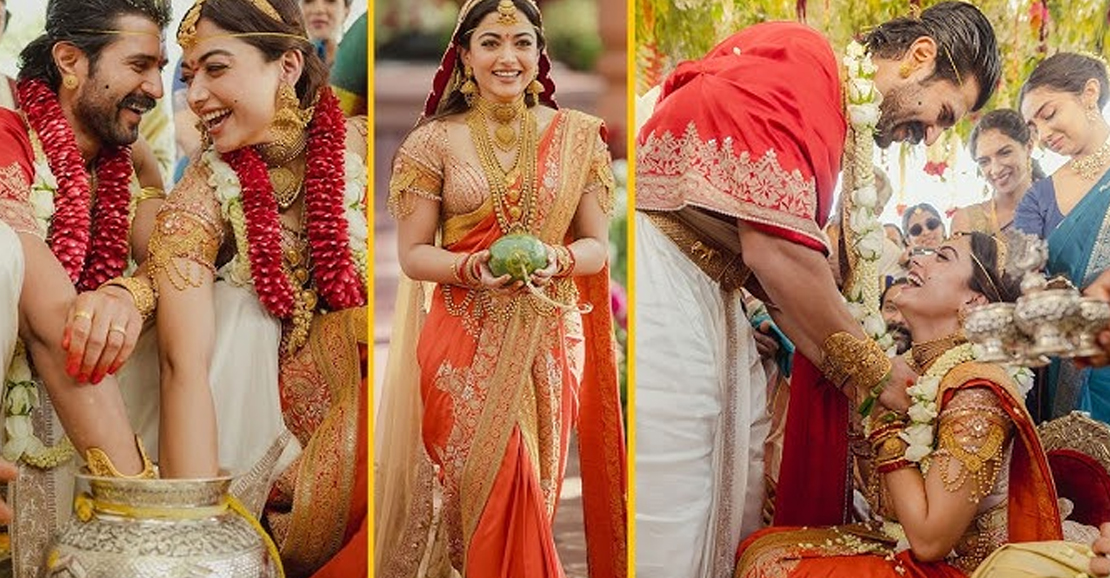 ‘விருஷ்’ காதல்: ராஷ்மிகா - விஜய் தேவரகொண்டா அதிகாரப்பூர்வ திருமணப் படங்கள்!