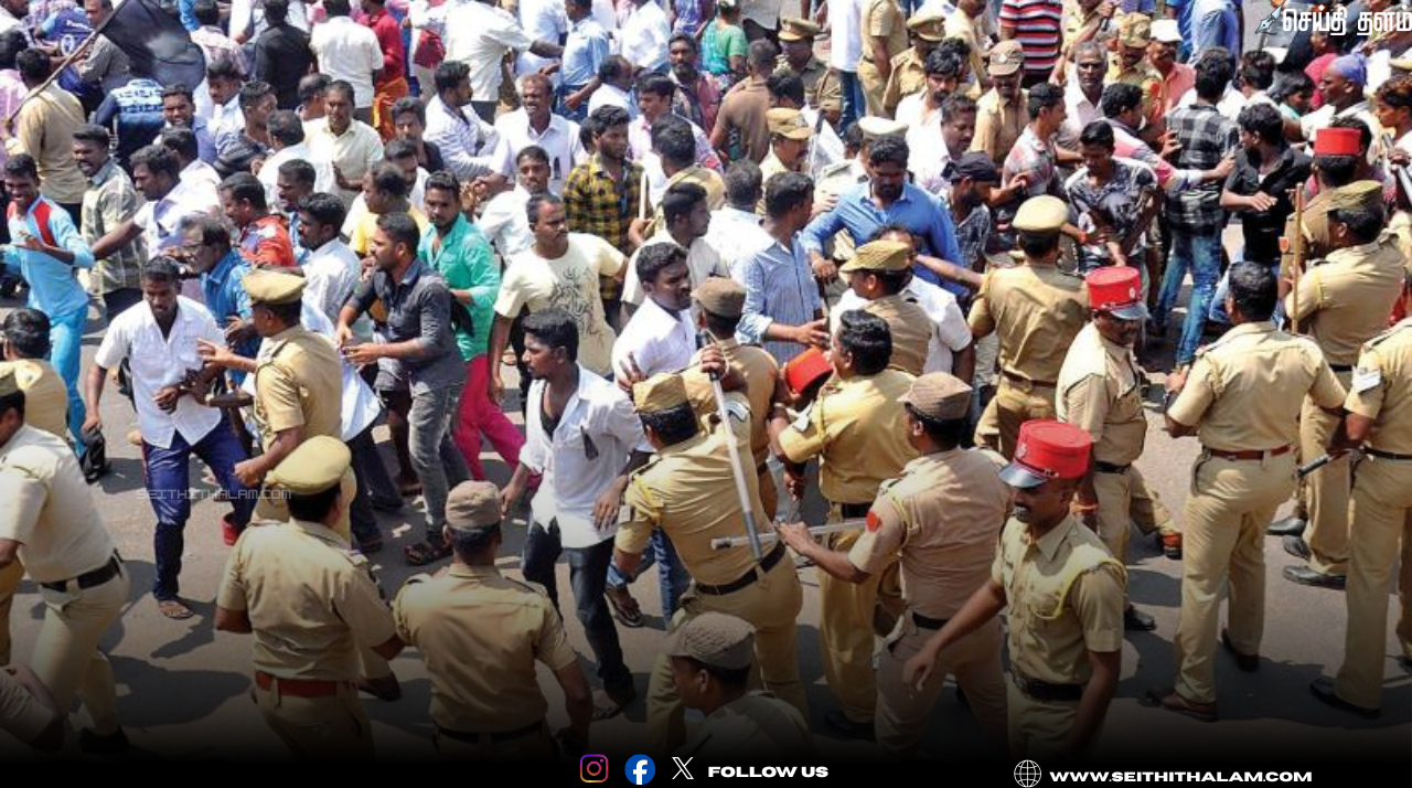 🚨போலீஸ் தடியடி - முதல்வர் ரங்கசாமி கார் முற்றுகை! - போலீசார் தடியடியில் போராட்டக்காரர்களுக்கு ரத்தக் காயம்!