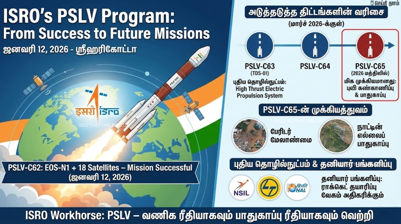 இஸ்ரோவின் அடுத்த அதிரடி! PSLV-C65 ரெடி! விண்ணில் பாயப்போகும் புதிய செயற்கைக்கோள் எது?