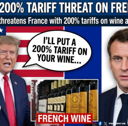 பிரான்ஸ் மீது 200% வரி விதிக்கப்படும் - டொனால்ட் டிரம்ப் அதிரடி மிரட்டல்!