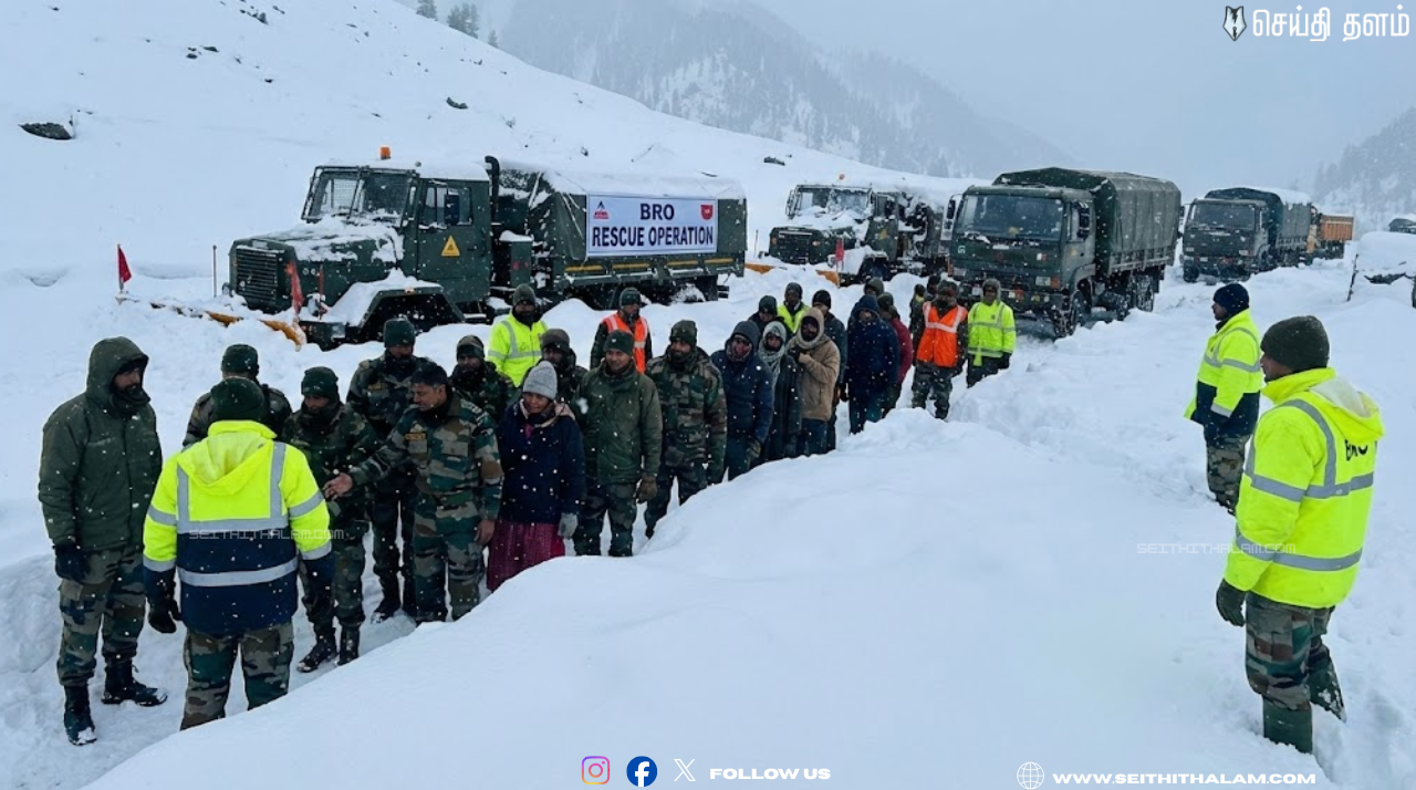 ஜம்மு காஷ்மீரில் சாதனை: 10,500 அடி உயரத்தில் 60 பேரை மீட்ட BRO வீரர்கள்!